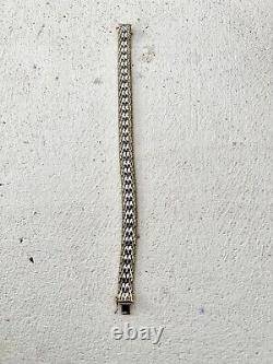 Bracelet argent massif ancien Unisexe Vintage Vermeil