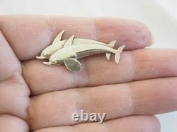 Broche Ancienne Argent Massif Signe Georg Jensen Sterling Brooch Denmark