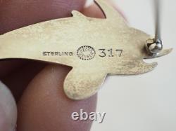 Broche Ancienne Argent Massif Signe Georg Jensen Sterling Brooch Denmark