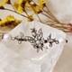 Broche De Col Ancienne Papillon Perles Fines Sur Vermeil Xixe 42x17mm