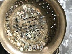 Brule parfum ancien chinois chine argent massif chien de fô silver chinese