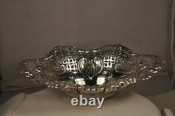 CORBEILLE COUPE ANCIEN ARGENT MASSIF ANTIQUE SOLID SILVER BREAD BASKET 19th c