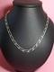 Chaine Ancienne En Argent Massif 50.5cm