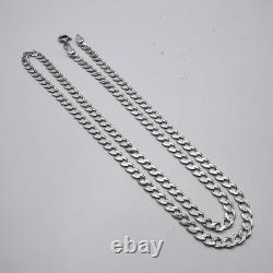 Chaîne Vintage en Argent Massif 925, Bijou Ancien Signé, 10,01g