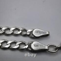 Chaîne Vintage en Argent Massif 925, Bijou Ancien Signé, 10,01g