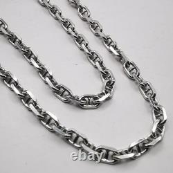 Chaîne Vintage en Argent Massif 925 Signée Bijou Ancien Élégant 14,10g