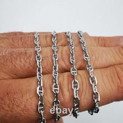 Chaîne Vintage en Argent Massif 925 Signée Bijou Ancien Élégant 14,10g