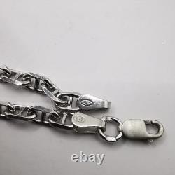 Chaîne Vintage en Argent Massif 925 Signée Bijou Ancien Élégant 14,10g