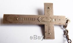 Chapelet argent avec perles de jaspe sanguin croix Ancien silver rosaire rosary