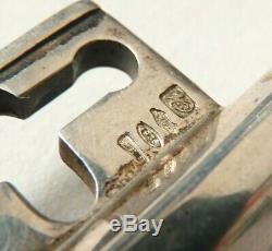 Clé clef de chateau argent massif avec couronne ancien S. Giuseppe silver key