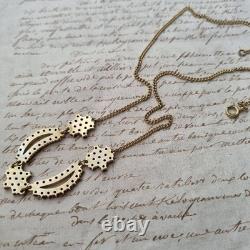 Collier Ancien Grenats Travail Austro Hongrois Argent Victorian Bohemian
