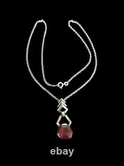 Collier En Argent Massif Art Déco Poinçonné 1920/1930 Vintage Ancien