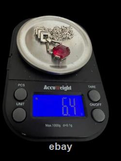 Collier En Argent Massif Art Déco Poinçonné 1920/1930 Vintage Ancien