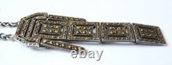 Collier PENDENTIF ART DECO argent massif necklace silver BIJOU ANCIEN vers 1925