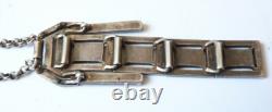 Collier PENDENTIF ART DECO argent massif necklace silver BIJOU ANCIEN vers 1925