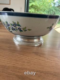 Coupe Ancienne Japonisante Decor Au Coq Pied Argent Massif Minerve