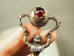 Coupe De Mariage Ancienne Argent Massif XVIII Antique Silber Jungfrauenbecher