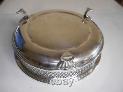 Coupe ancienne argent massif poinçon 800 + orfèvre plat creux silver 346 gm