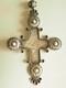 Croix Ancien Pendentif Russe Orthodoxe Argent Massif Antique Silver Russian Cros