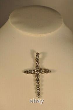 Croix Bijou Regional Ancien Or Massif Argent Antique Solid Gold Silver Cross XIX