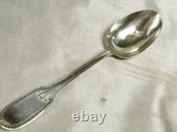 Cuillère De Table Ancienne Argent Massif Minerve Jacques Spoon Silver