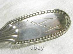 Cuillère De Table Ancienne Argent Massif Minerve Jacques Spoon Silver