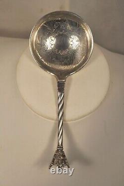 Cuillere Liturgique Ancien Argent Massif Denmark 1896 Antique Silver Spoon