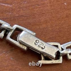 Ensemble Ancien Collier & Bracelet En Argent Originale Aux Couleurs Éclatantes
