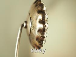 Epingle A Chapeaux Argent Massif Ancienne XVIII Antique Foiled Silver Pin Hat
