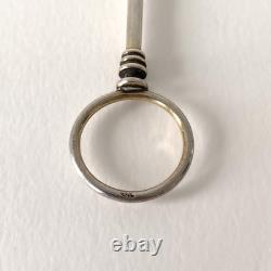 Face à Main en Argent Massif du XIXème Siècle Lorgnon ancien, Napoléon III