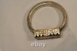 Grand Bracelet Berbere Ancien Argent Massif Antique Solid Silver Ethnic 94gr