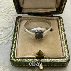 INTAILLE GRAVÉ CENTURION SUR HÉMATITE, ARGENT Massif, BELLE BAGUE ANCIENNE