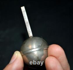 Instrument ancien Pèse-alcool aéromètre Argent écrin buis Orfèvre Strasbourg