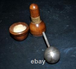 Instrument ancien Pèse-alcool aéromètre Argent écrin buis Orfèvre Strasbourg