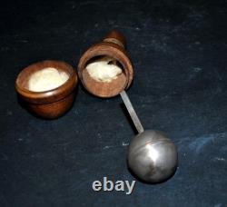 Instrument ancien Pèse-alcool aéromètre Argent écrin buis Orfèvre Strasbourg