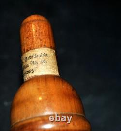 Instrument ancien Pèse-alcool aéromètre Argent écrin buis Orfèvre Strasbourg