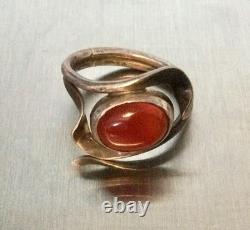 LOT 3 Bagues Anciennes Argent Massif-Jonc Anneau-Bijoux Anciens Pierre Naturelle
