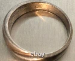 LOT 3 Bagues Anciennes Argent Massif-Jonc Anneau-Bijoux Anciens Pierre Naturelle