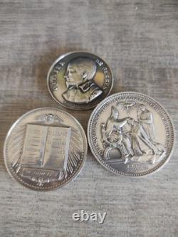 Lot De Trois Pieces Argent Massif Ancienne. 94 Grs Total