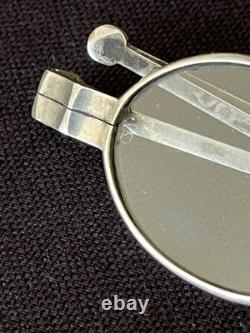 Lunettes anciennes à système Argent Massif 1840 Optique Poinçons LMC