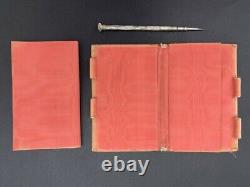 Luxueux ancien carnet matière noble & argent XIXe Antique notebook