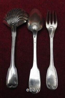 MAGNIFIQUE ANCIEN lot argent massif minerve orfèvre boulenger ND. 206 grammes