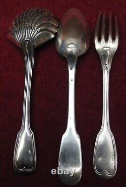 MAGNIFIQUE ANCIEN lot argent massif minerve orfèvre boulenger ND. 206 grammes