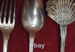 MAGNIFIQUE ANCIEN lot argent massif minerve orfèvre boulenger ND. 206 grammes