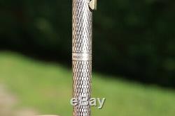 Magnifique ancien stylo plume 18 kts SHEAFFER IMPERIAL en argent massif