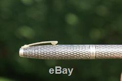 Magnifique ancien stylo plume 18 kts SHEAFFER IMPERIAL en argent massif