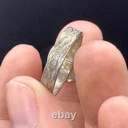Magnifique et belle bague légionnaire romaine ancienne unique en argent massif