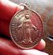 Medaille Miraculeuse Argent Massif Religieuse Ancienne Pendentif Vintage France
