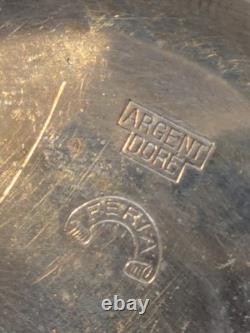 Montre de gousset ancienne suisse argent massif Fonctionne À réviser