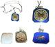 Montre Suisse Ancienne Ninyse En Argent 925 Et Décor En Laque Bleue Et Motifs